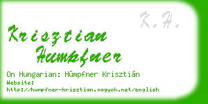 krisztian humpfner business card