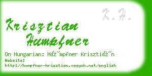 krisztian humpfner business card